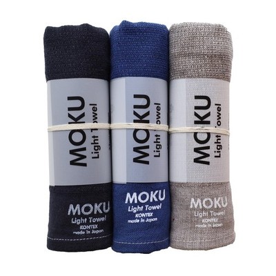 MOKU 59443-90 Face Towel M 3 Pieces set (Charcoal Gray Navy Gray)