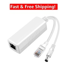 2-Pack Gigabit PoE Splitter 12V 2A Adapter for Enhanced Network Connectivity