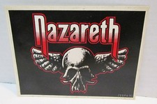 NAZARETH HARD ROCK BAND VINTAGE STICKER DECAL SKULL W/ WINGS LOGO c. 1980's