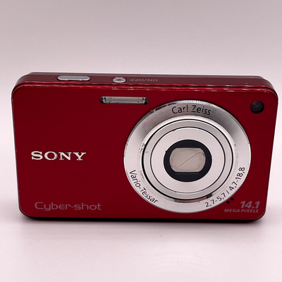 Sony Cyber-shot DSC-W560 Digital Camera – Red – Screen Damaged
