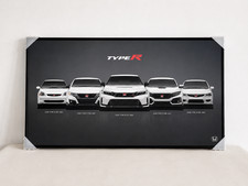Jdm Honda Type R Evolution Series Wall Art Framed Poster Civic Integra Nsx