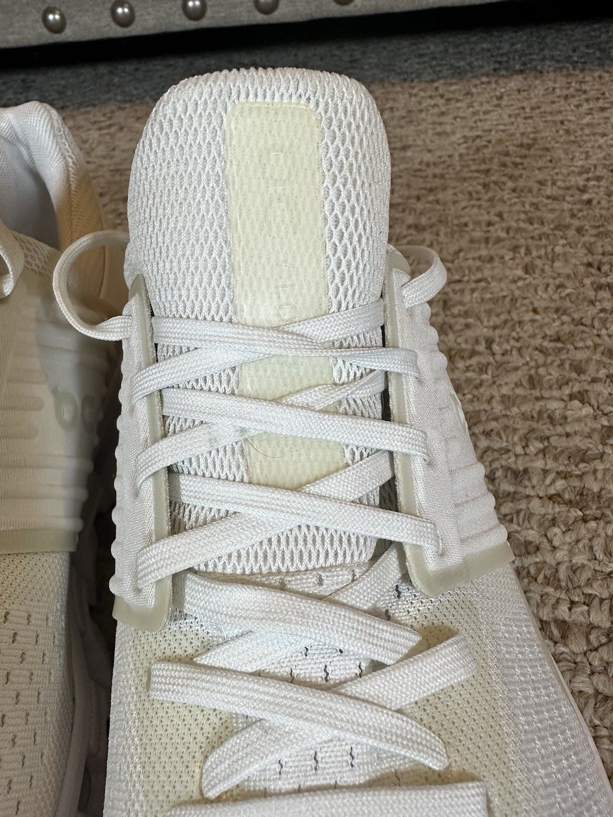 On Cloud Cloudswift White Undyed Running Shoes Me… - image 9