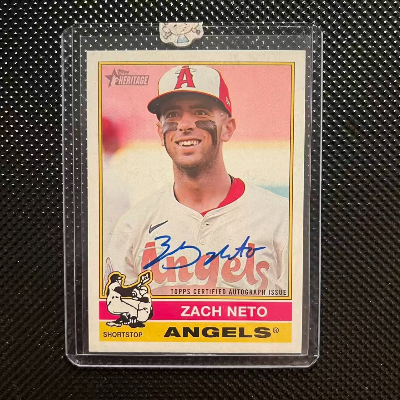 2025 Topps Heritage High Number Zach Neto Real One Autograph (KK