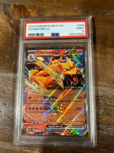 Pokemon 2023 Mew En 151 CHARIZARD EX #006 PSA 9 Mint RARE