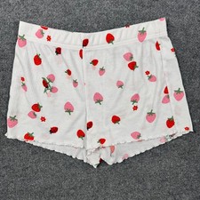 Old Navy Girls XL 14-16 Pajama Shorts - Strawberry Ladybug Print