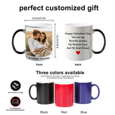 Personalized Magic Photo Mug Heat Reveal Custom Picture Coffee Cup Gift