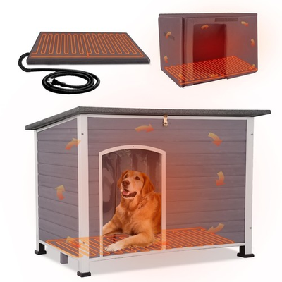 #ad #ad Heated Dog House Outdoor Weatherproof Insulated Dog House XL Dog Kennel $239.99