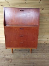 Mid Century Teak Bureau Desk Vintage  🚛FREE DELIVERY AVAILABLE🚛