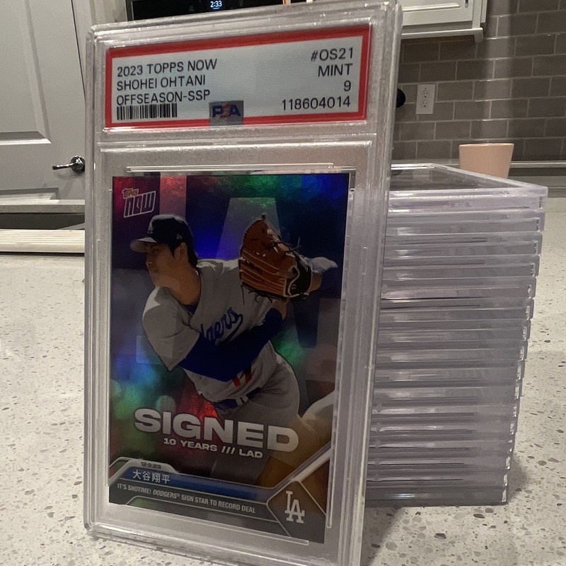 Topps 2023 Topps Now Shohei Ohtani SSP Auto #OS21 PSA 9 118604014