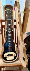 Gibson Vintage 1940's Black Lap Steel Guitar w/Case BR-6