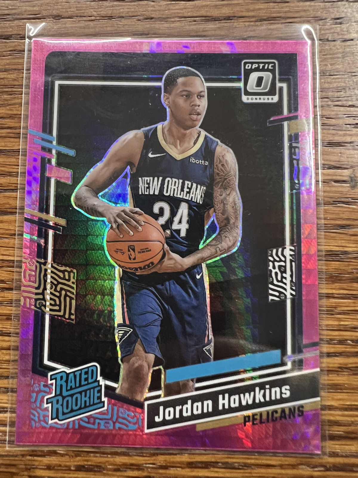 2023-24 Donruss Optic #238 Jordan Hawkins Hyper Pink