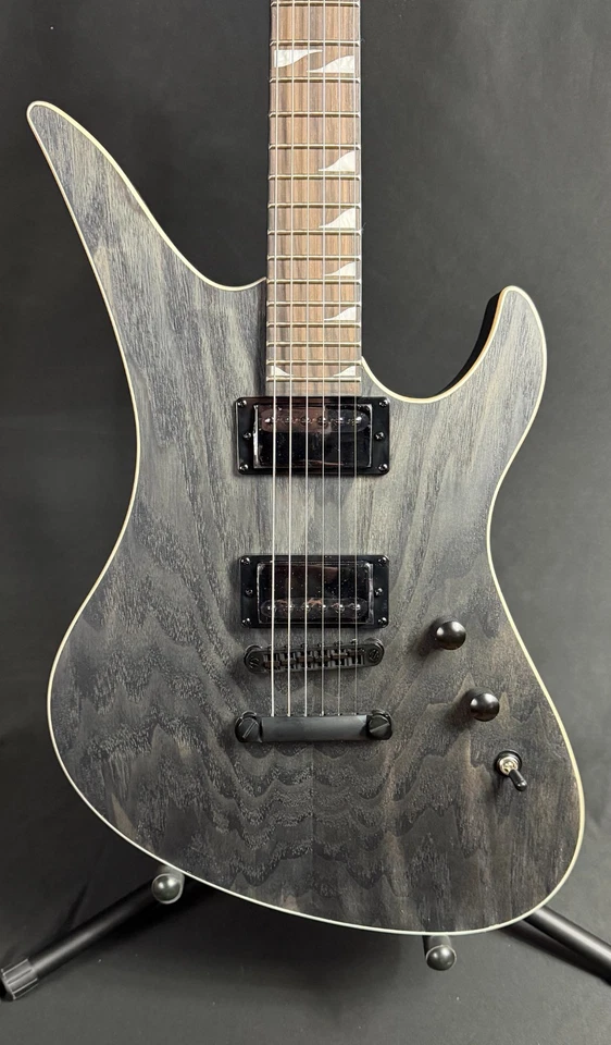 Schecter Avenger Standard Electric Guitar Charcoal Satin Ash Finish - Image 3 of 4