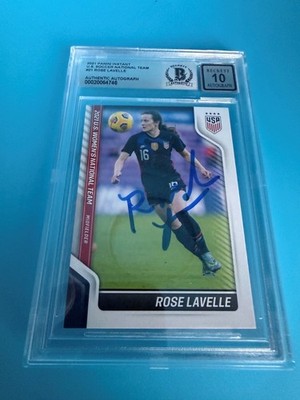 2021 PANINI INSTANT USWNT #21 - ROSE LAVELLE - SIGNED BECKETT CERTIFIED AUTO 10