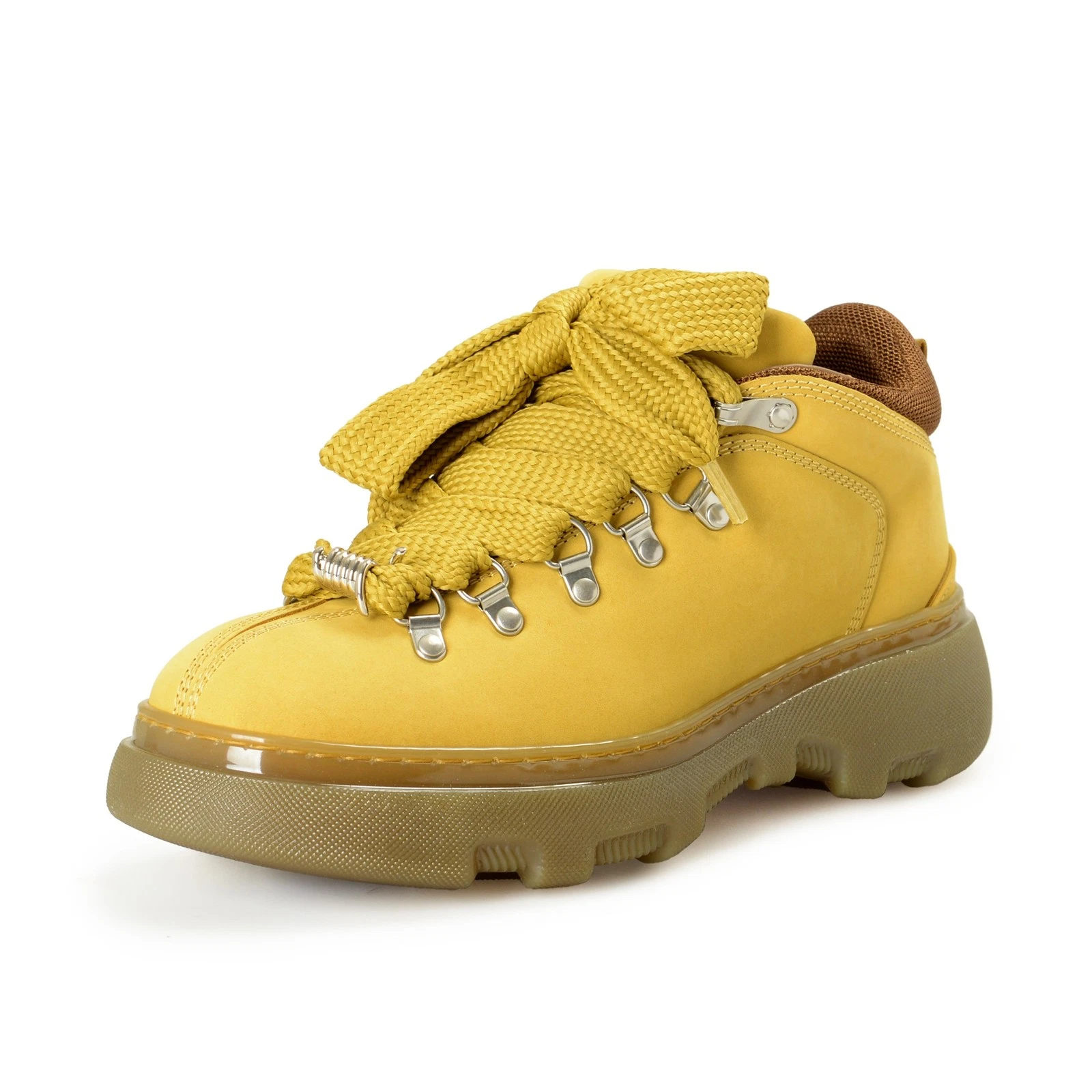 Burberry Men's "Trek Boot" Manilla Leather Hiking Boots Shoes US 7 EUR 40