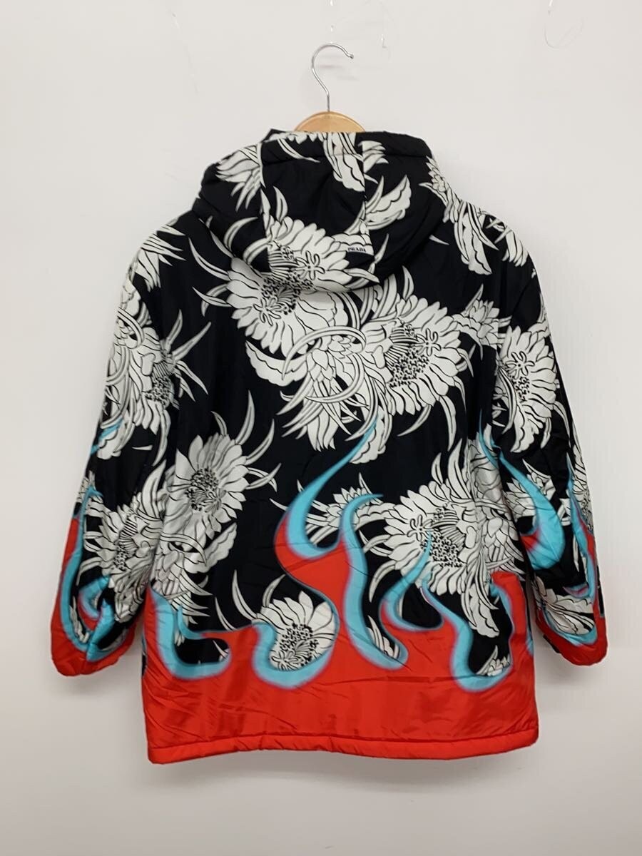 PRADA Fire Pattern Down Jacket XS Multicolor All … - image 2