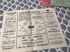 Football Programme 1947/48 Aldershot V Nottscounty Division 3 South