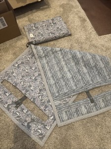 Brek Totes Golf Cart Seat Cover Reversible & Bag Gray Paisley Stripe Standard Sz
