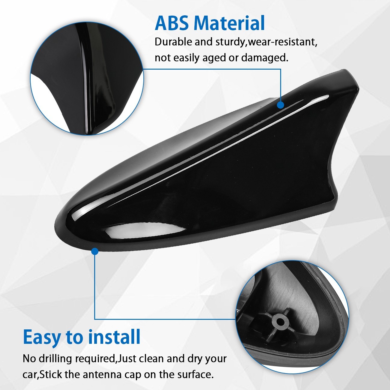 Car Shark Fin Antenna Cover Roof Fit For Kia Optima S SXL Sedan 4-Door 2014-2020