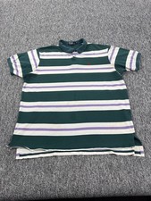 Vtg Polo Ralph Lauren Shirt Men XL Retro Striped Classic Fit Rugby Made In USA