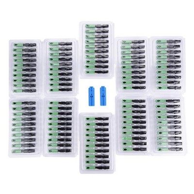 100Pcs Embedded Optic Fiber Connector, Fiber Optic Cable Adapter SC/APC Embed...
