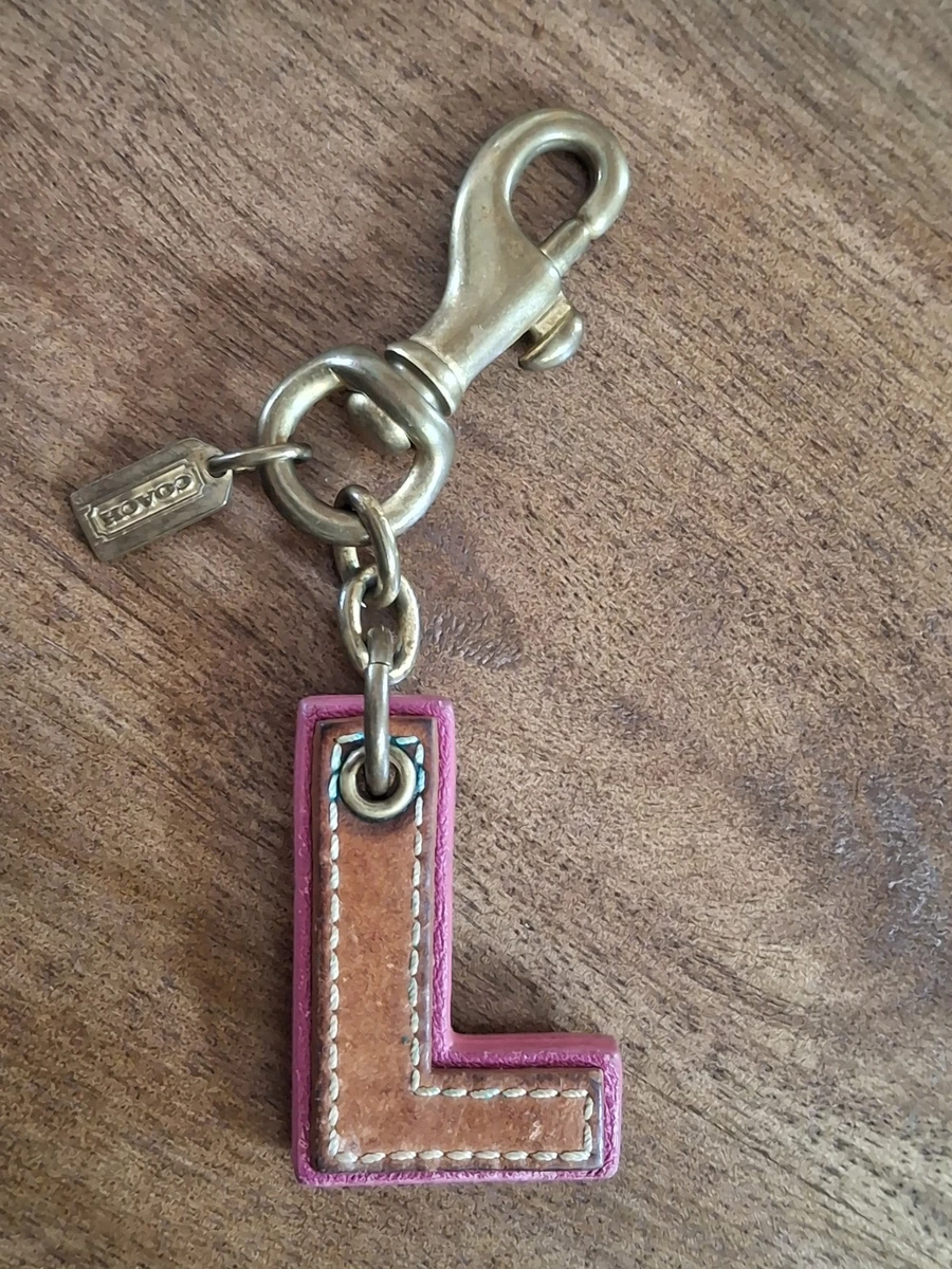 Coach Leather Letters, Numbers & Symbols Key Chains, Rings