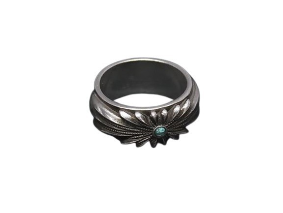 GUCCI Interlocking G Flower Ring - Silver with Li… - image 1