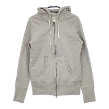 kin Double ZIP Sweatshirt Hemp Blend CJ0274 Size 1 Zip Up Parker gray 5-0215M△