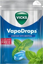 Vicks VapoDrops Menthol Sugar Free, 72g