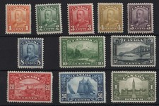 Canada 1928 1c - $1 set of 11 very fine mint sg275-85 cat £550