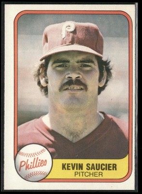 1981 Fleer #24a Kevin Saucier (ERR: KEN on back)