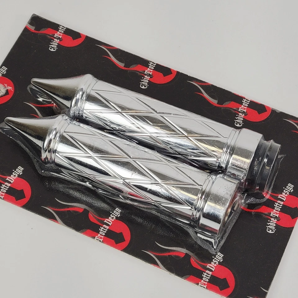 Empuñaduras Eddie Trotta Designs cromo platino para Harley Throttle by Wire TC-782 Foto 2 de 4
