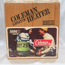 Vintage Coleman Model 513B Catalytic Heater Camping 5000 BTU Input 1980