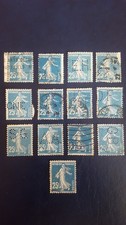 lot de timbres france anciens PERFORES a definir cote+++