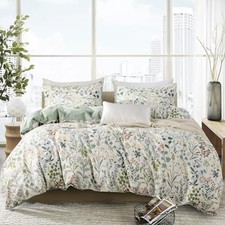 Queen Duvet Cover Set Floral 100 Soft Cotton 3 Pieces Queen 90"x90" 03-floral