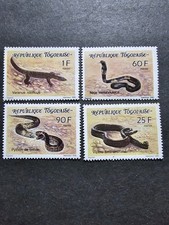 Stamp Togo Fauna Reptiles Animals N°1293/1296 New ** MNH 1990