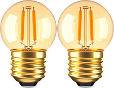 E26 Low Wattage Warm Light Bulbs 10Watt,1W Samll Night Light Bulbs,2200K
