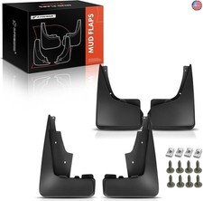 A-Premium Set of 4PCS Mud Flaps Splash Guards Mudguards Mudflaps w/Hardware