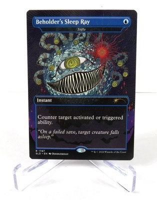 Beholder's Sleep Ray Stifle Dungeons Dragons MTG Secret Lair NM/M