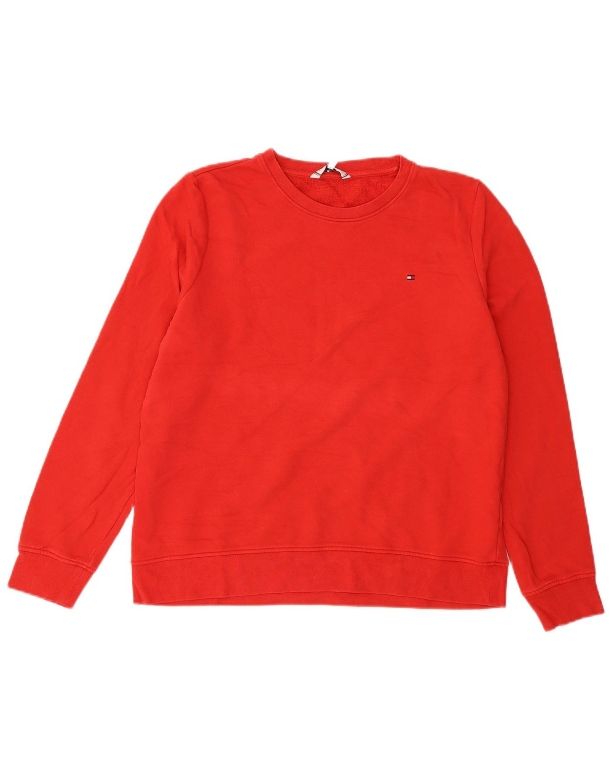 TOMMY HILFIGER Womens Sweatshirt Jumper UK 18 XL Red BI12