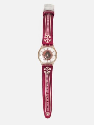 Swatch Uhr SUMK100 Snowpass Pink - Sammler Vintage