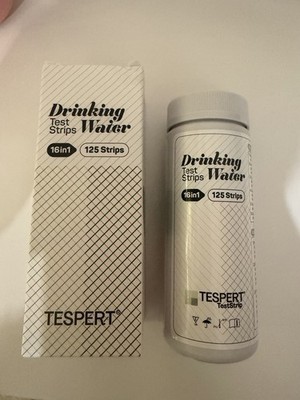 TESPERT Drinking Water Test Strips 16-in-1 125 Pack White
