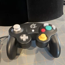 Nintendo GameCube Wired Controller Black DOL-003 Super Smash Bros for Console
