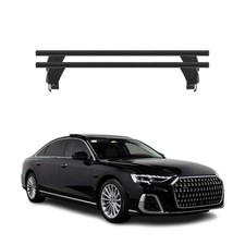 Menabo Dachträger Grundtäger für Audi A8 Limo 2018-2026 50kg Alu Schwarz 2 tlg