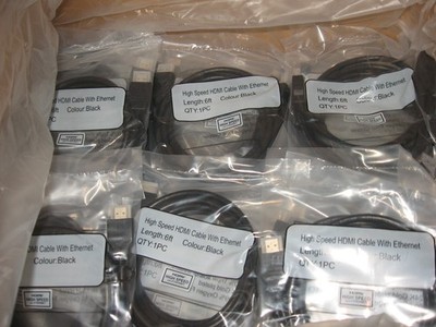 LOT of 20  HDMI 6FT CABLE 24K GOLD PLATED 4K TRIPLE SHIELD ARC Type A-Type A