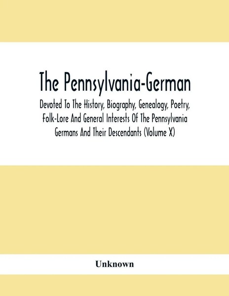Unknown | The Pennsylvania-German | Taschenbuch | Englisch (2021)-image