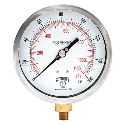 #ad #ad Winters P3s6012 Maxi45 Industrial Pressure Gauge 0 To 160 Psi 4 1 2 In Dial $79.39