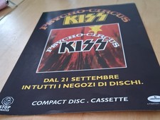 KISS PSYCHO CIRCUS FLYER 1998 CD LP CASSETTE ORIGINALE ANTEPRIMA MILANO ROMA 