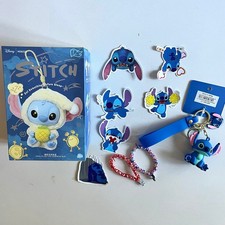 MINISO Stitch Eat Something Before Sleep Blind Box  Keychain, Bracelet, Sticker