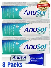 Anusol Hemorrhoids Treatment Cream  23G each 3 Packs