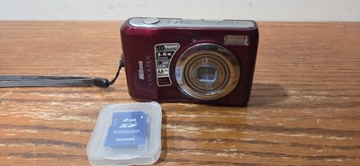 Nikon COOLPIX L20 10MP Compact Camera Red 3.6x Zoom 3in LCD W Memory Card 2GB.